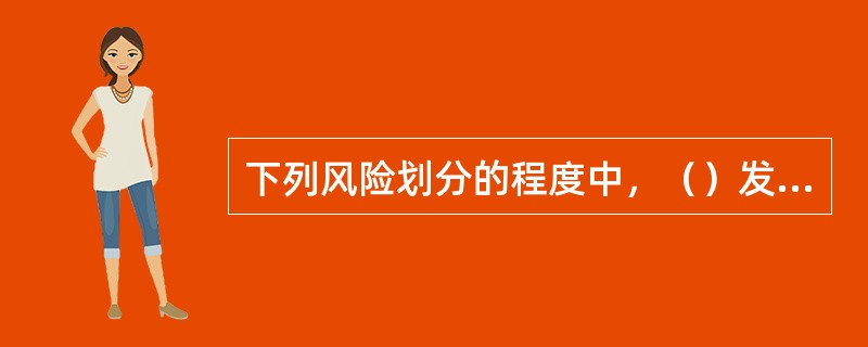 下列风险划分的程度中，（）发生的可能性大，风险造成的损失大，将使项目由可行转变为