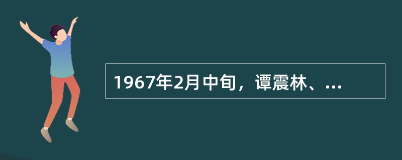 1967年2月中旬，谭震林、陈毅、叶剑英、李富春、李先念等对文化大革命的错误做法