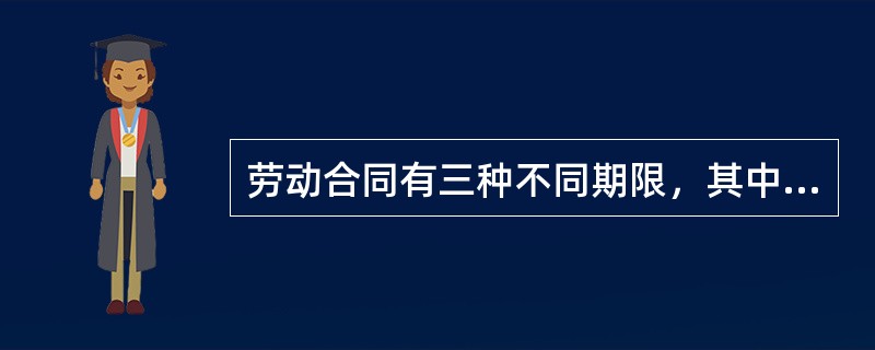 劳动合同有三种不同期限，其中不包括()。