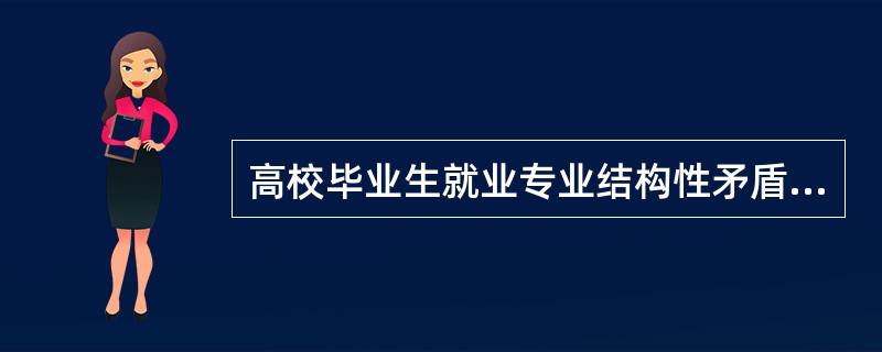 高校毕业生就业专业结构性矛盾的主要原因，是由于很多高校在（）方面存在问题。