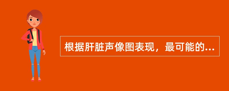 根据肝脏声像图表现，最可能的诊断是（）。