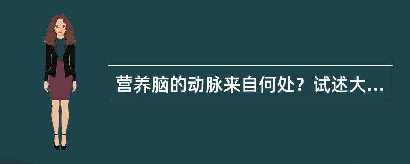 营养脑的动脉来自何处？试述大脑动脉环的组成？