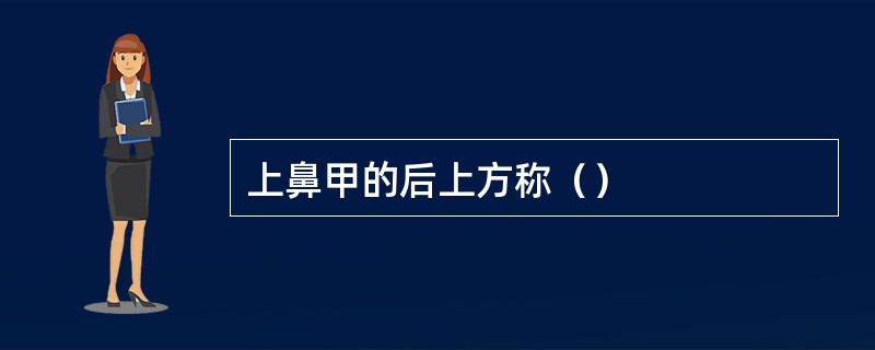 上鼻甲的后上方称（）