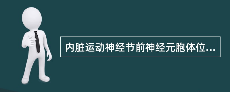 内脏运动神经节前神经元胞体位于（）