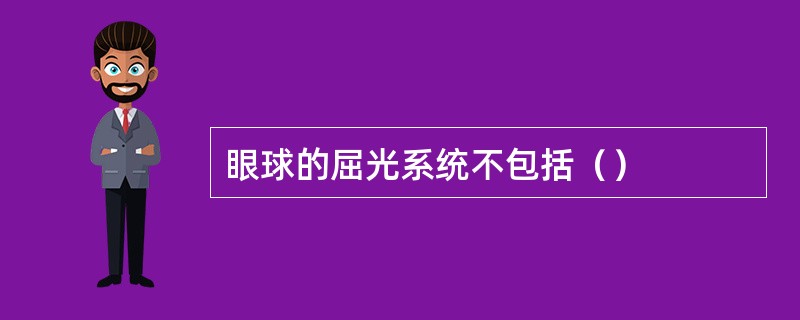 眼球的屈光系统不包括（）