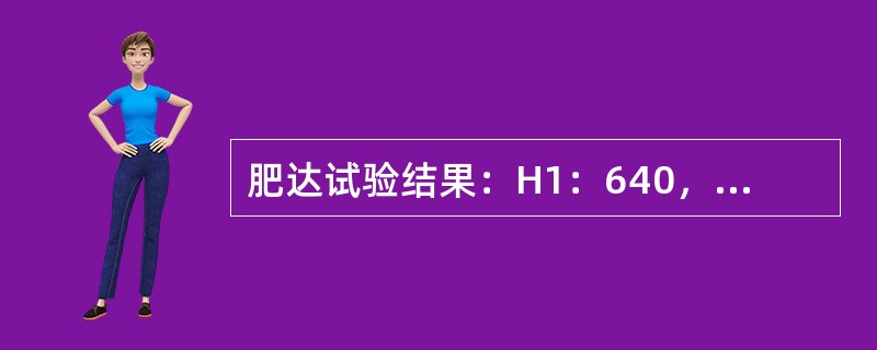 肥达试验结果：H1：640，O1：320，A1：80，B1：80，该受检者可能患