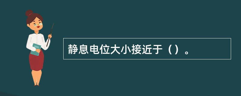 静息电位大小接近于（）。