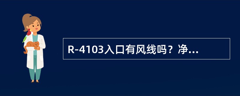 R-4103入口有风线吗？净化风还是非净化风？管径多少？