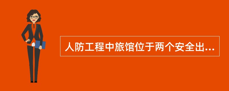 人防工程中旅馆位于两个安全出口之间的疏散门至最近安全出口的最大距离应为()米。