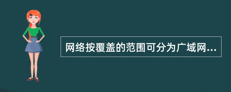 网络按覆盖的范围可分为广域网、（）、（）。