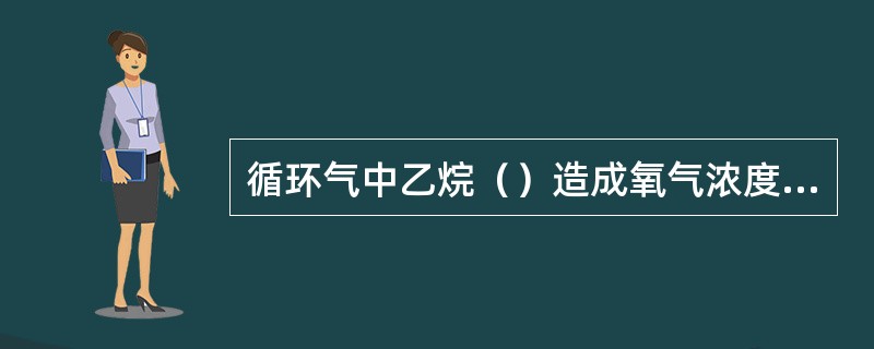 循环气中乙烷（）造成氧气浓度波动。