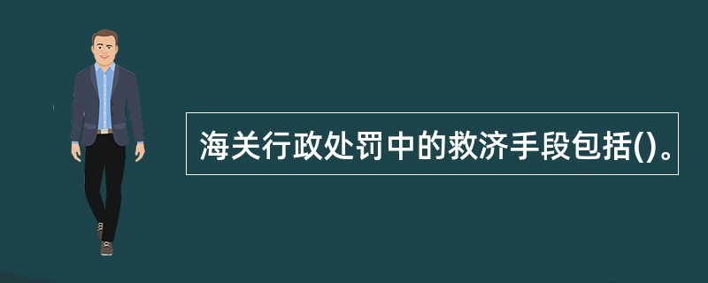 海关行政处罚中的救济手段包括()。