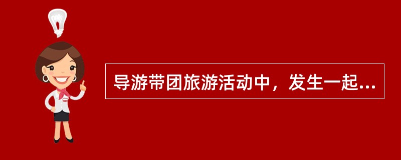 导游带团旅游活动中，发生一起旅游事故，造成旅游者死亡多名。该事故属于（）