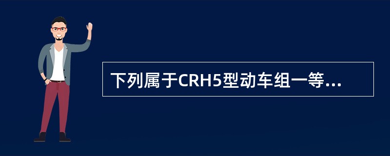 下列属于CRH5型动车组一等座椅的有（）。