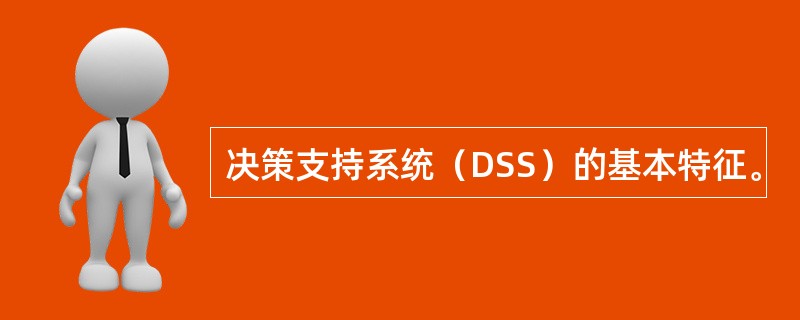 决策支持系统（DSS）的基本特征。