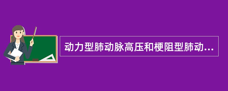 动力型肺动脉高压和梗阻型肺动脉高压病理有何不同?