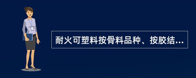 耐火可塑料按骨料品种、按胶结剂种类、按硬化机理各分为哪几种？