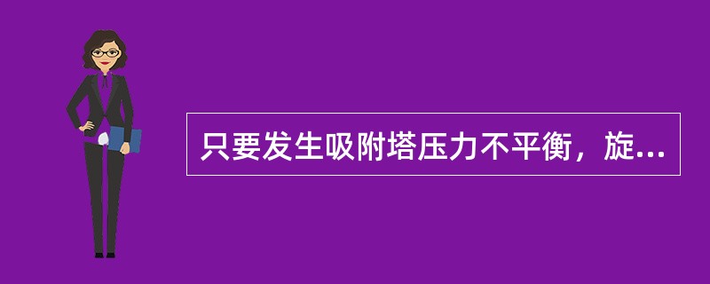 只要发生吸附塔压力不平衡，旋转阀就必须立即离座。（）