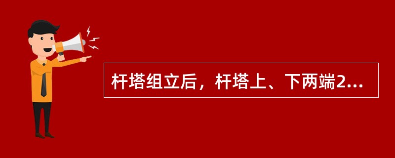 杆塔组立后，杆塔上、下两端2m范围以内的螺栓应尽可能使用防松螺栓。