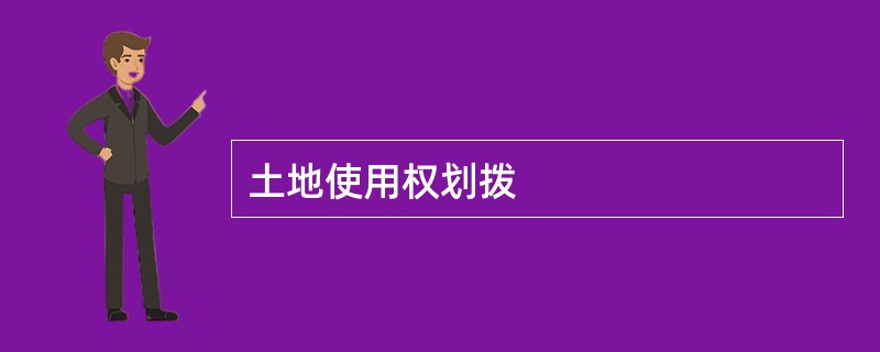 土地使用权划拨