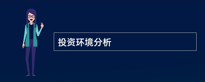 投资环境分析