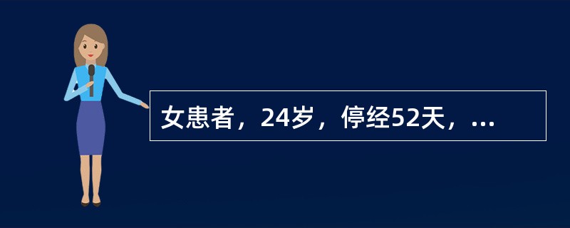 女患者，24岁，停经52天，恶心呕吐，呕吐食物，不能进食，胸脘满闷，中医辨证为：