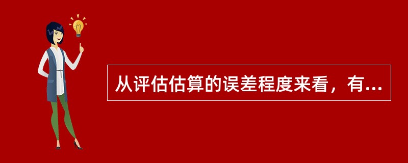 从评估估算的误差程度来看，有机会研究的误差范围最小。