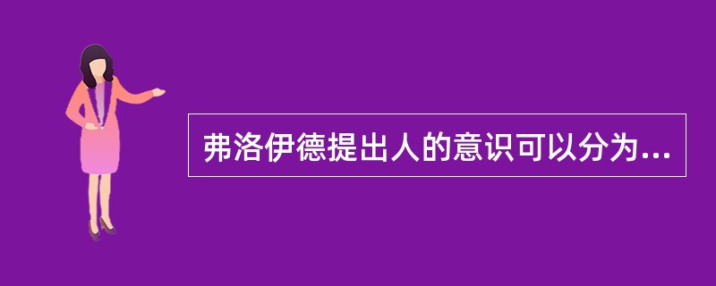 弗洛伊德提出人的意识可以分为下面几种：（）