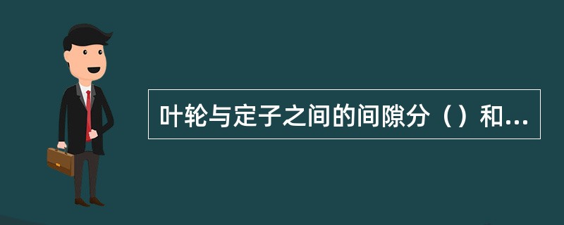 叶轮与定子之间的间隙分（）和（）。