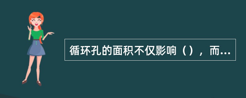 循环孔的面积不仅影响（），而且还是（）、（）和（）的主要影响因素之一。