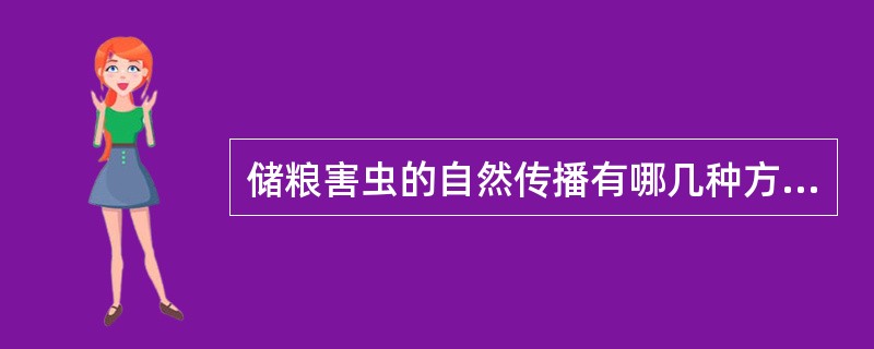 储粮害虫的自然传播有哪几种方式？