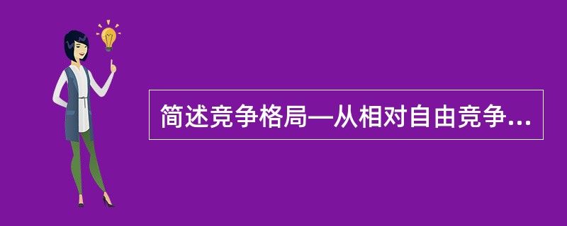 简述竞争格局―从相对自由竞争走向垄断竞争