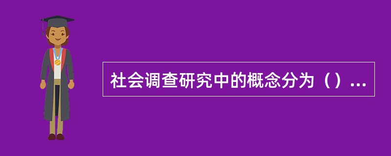 社会调查研究中的概念分为（）两个部分。