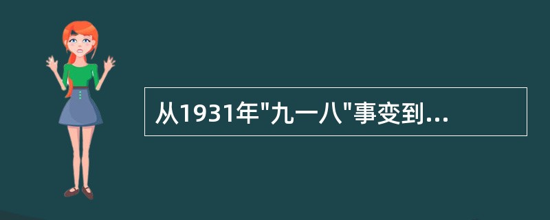 从1931年"九一八"事变到1937年9月第二次国共合作正式建立、中国共产党对蒋