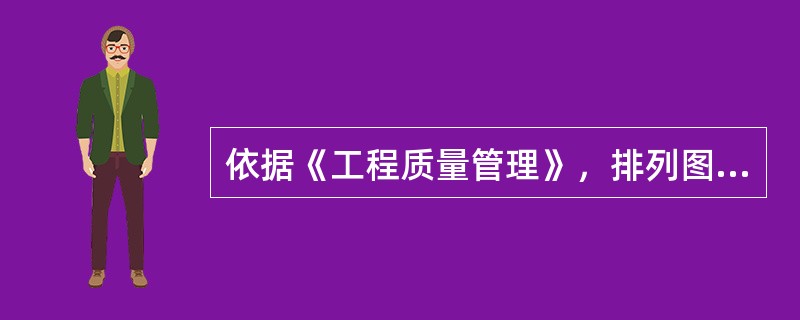 依据《工程质量管理》，排列图是分析影响质量主要和次要因素的一种有效方法，通常按质