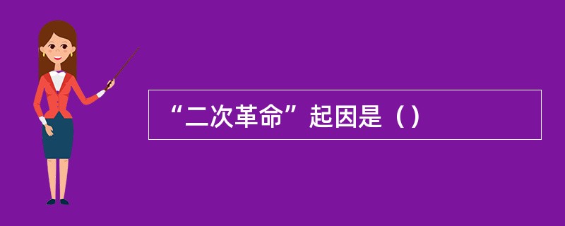 “二次革命”起因是（）