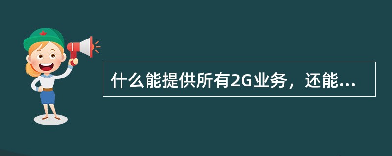 什么能提供所有2G业务，还能提供更快更全面的多媒体业务内容（）