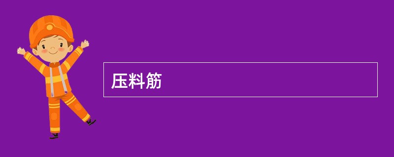 压料筋