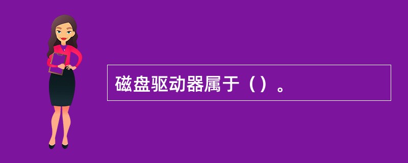 磁盘驱动器属于（）。