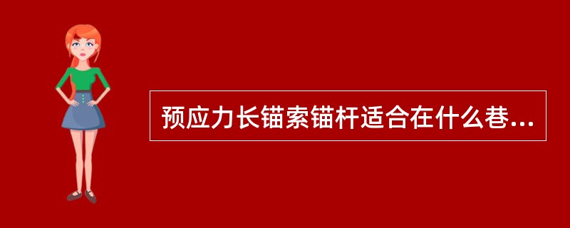 预应力长锚索锚杆适合在什么巷道支护（）。