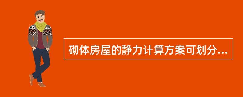 砌体房屋的静力计算方案可划分为哪三种？规范是如何划分静力计算方案的？