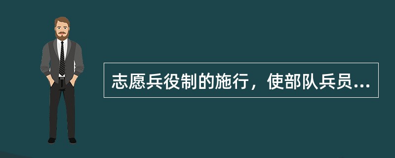 志愿兵役制的施行，使部队兵员更加年轻化、知识化，增强了部队战斗力。