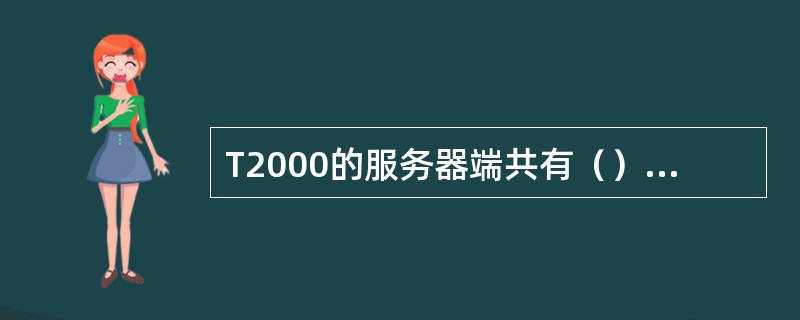 T2000的服务器端共有（）个用户数据库，我们可以对它们进行备份和恢复。