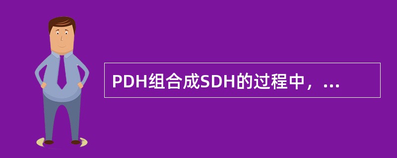 PDH组合成SDH的过程中，经过了（）、（）、（）三个关键步骤。