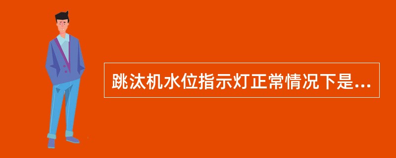 跳汰机水位指示灯正常情况下是（）。