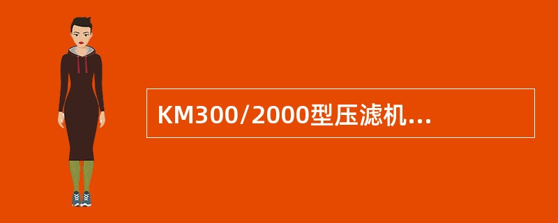 KM300/2000型压滤机由（）部分组成。