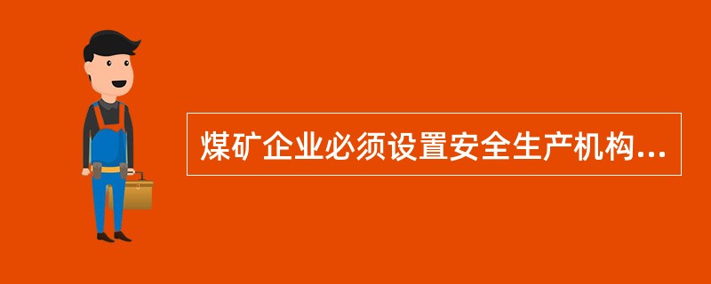 煤矿企业必须设置安全生产机构，配备适应工作需要的安全生产人员和装备。