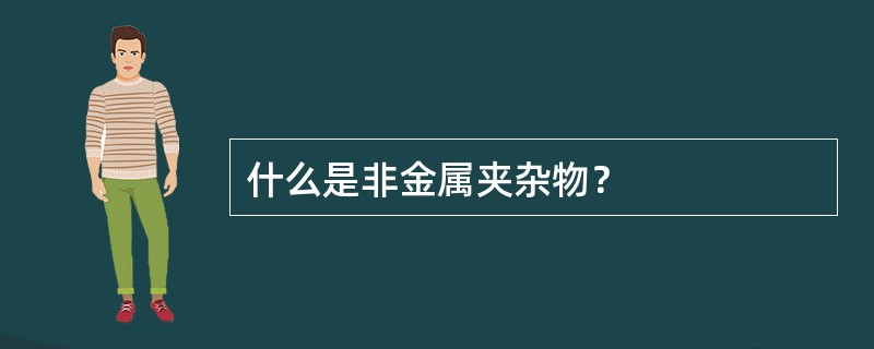 什么是非金属夹杂物？