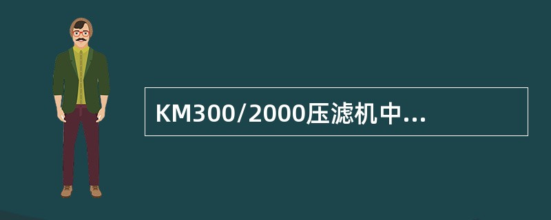 KM300/2000压滤机中2000含义指滤板面积。