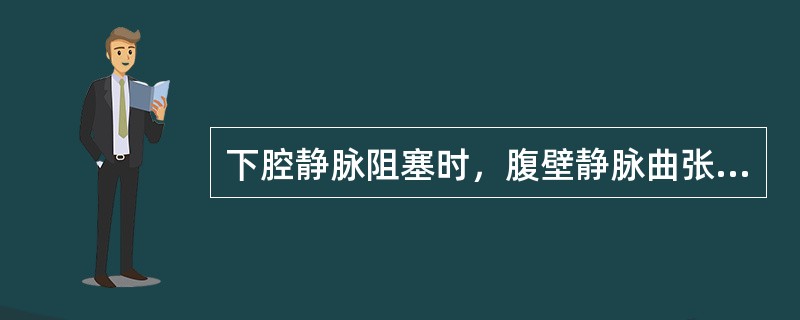 下腔静脉阻塞时，腹壁静脉曲张的血流方向为（）